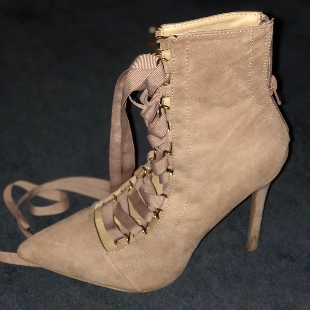 Windsor lace up heels